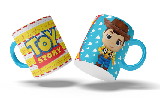Tazas Toy Story "Woody". Aptas para el lavavajillas y microondas.