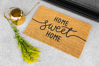 Felpudo "Home Sweet Home" 33x60cm. 100% fibra de coco. Eco-friendly.