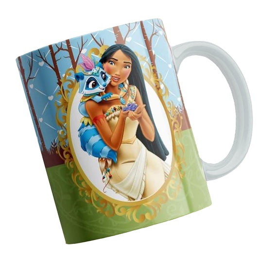 Taza Princesas Disney "Pocahontas". Aptas para el lavavajillas y microondas.