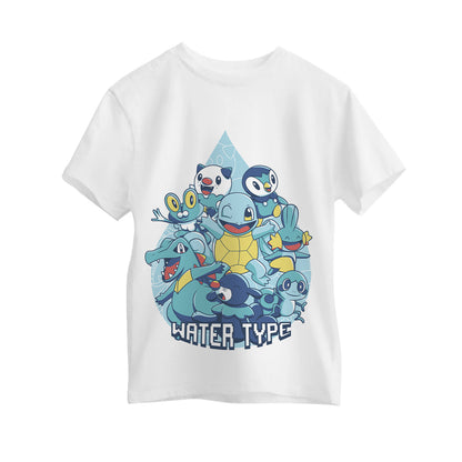 Camiseta Pokeagua Anime. 100% algodón. Regalo Ideal.