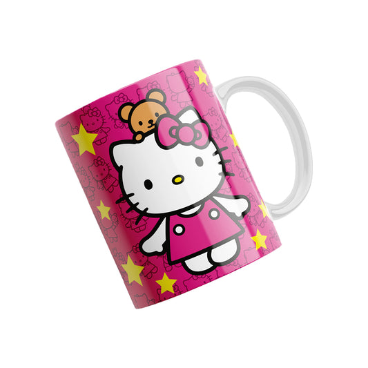 Tazas Hello Kitty "Kitty Osito Estrellas". Aptas para el lavavajillas y microondas.