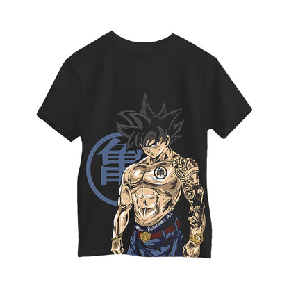 Camiseta Goku Tatu Anime. 100% algodón. Regalo Ideal.