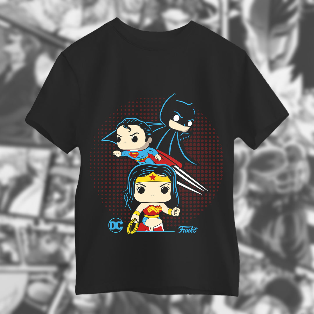 Camiseta JL Funko Anime. 100% algodón. Regalo Ideal.