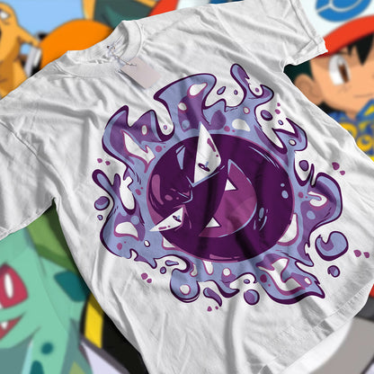 Camiseta Gastly Anime. 100% algodón. Regalo Ideal.