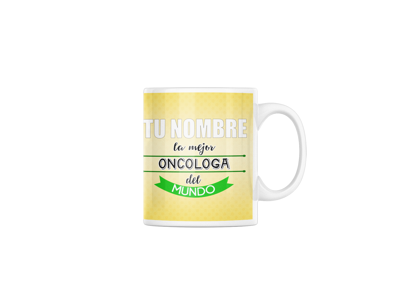 Taza cerámica "La mejor Oncóloga" con Nombre Personalizable. Aptas para el lavavajillas y microondas. Regalo ideal.