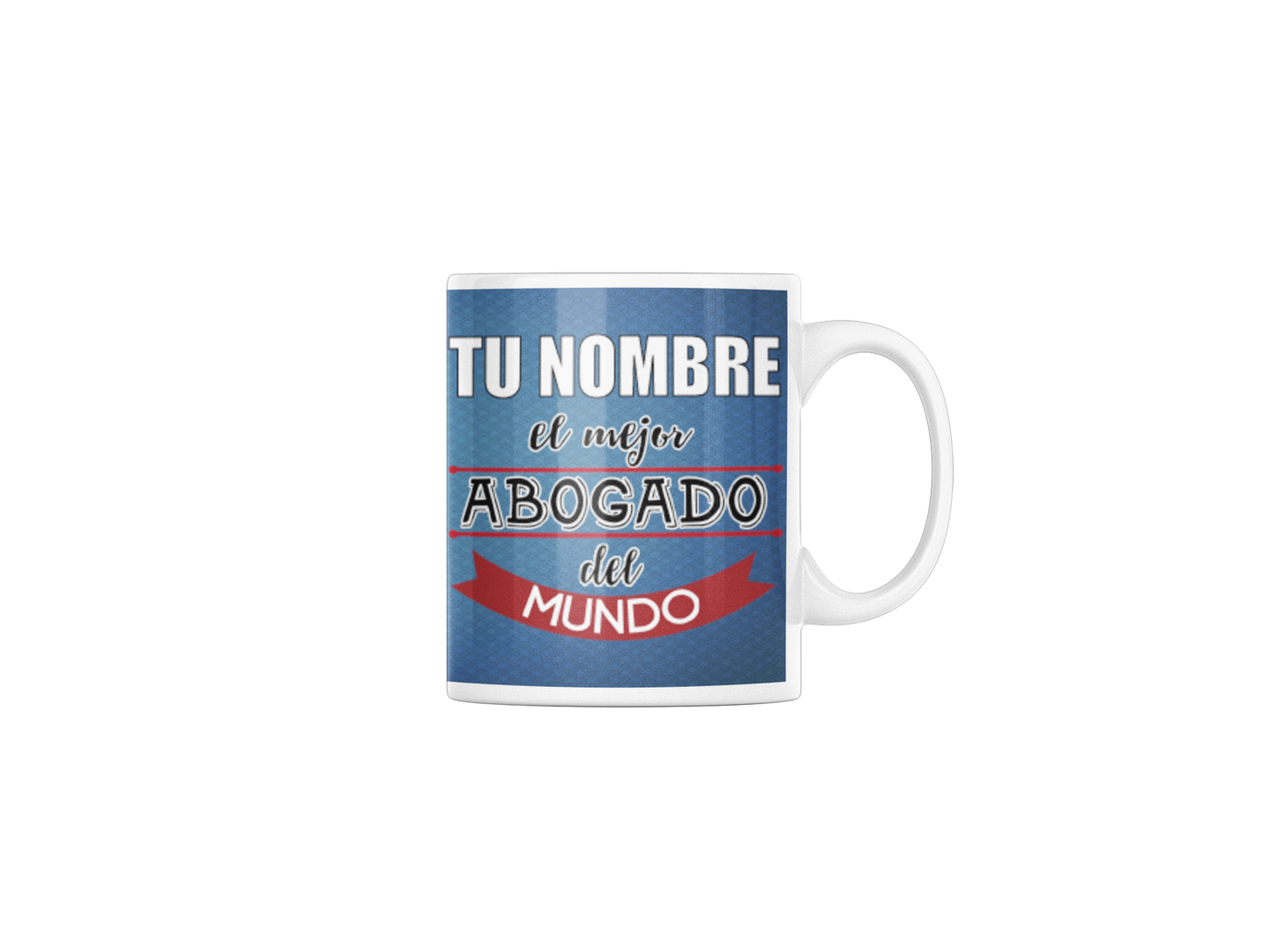 Taza cerámica "El mejor Abogado" con Nombre Personalizable. Aptas para el lavavajillas y microondas. Regalo ideal.