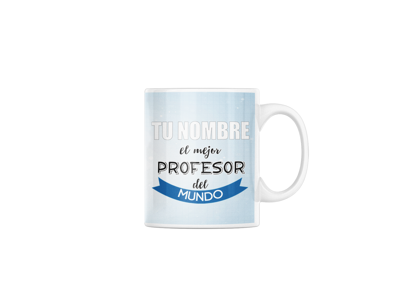 Taza cerámica "El mejor Profesor" con Nombre Personalizable. Aptas para el lavavajillas y microondas. Regalo ideal.