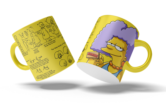 Tazas Los Simpson "Selma". Aptas para el lavavajillas y microondas.