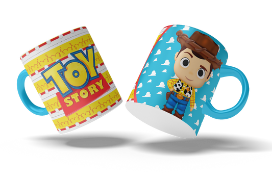 Taza Toy Story "Woody". Aptas para el lavavajillas y microondas.