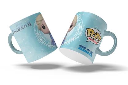 Taza Funko Pop Frozen II "Elsa". Aptas para el lavavajillas y microondas.