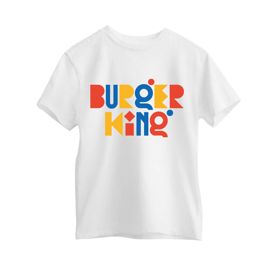 Camiseta Burger King Letras RetroConcept. Talla M. 100% algodón. En tu casa en 24-48hs.