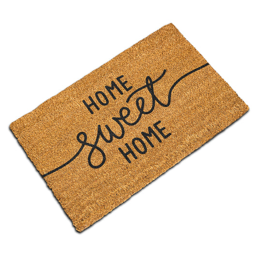 Felpudo "Home Sweet Home" 45x80cm. 100% fibra de coco resistente y fácil de limpiar. Eco-friendly.