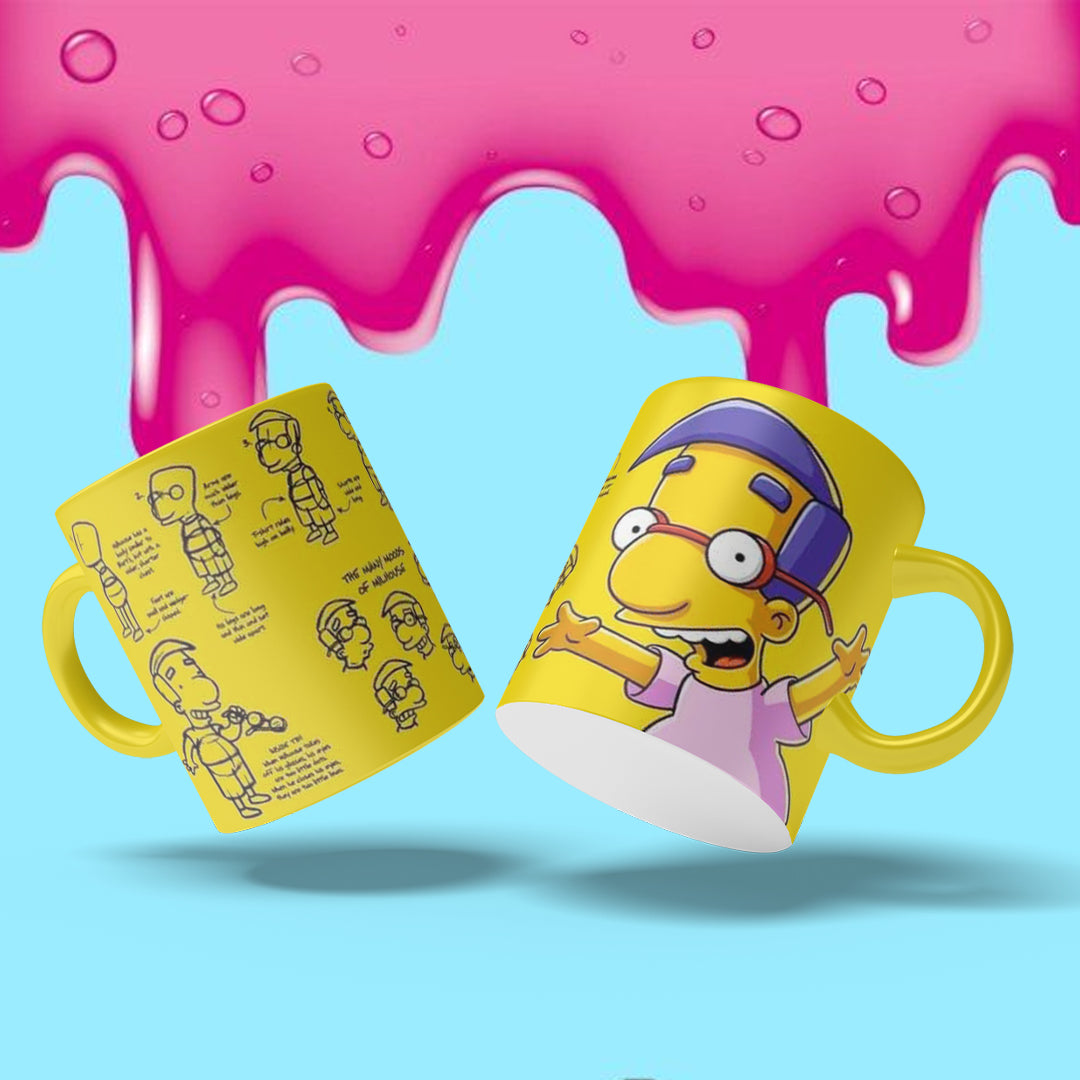 Tazas Los Simpson "Milhouse". Aptas para el lavavajillas y microondas.