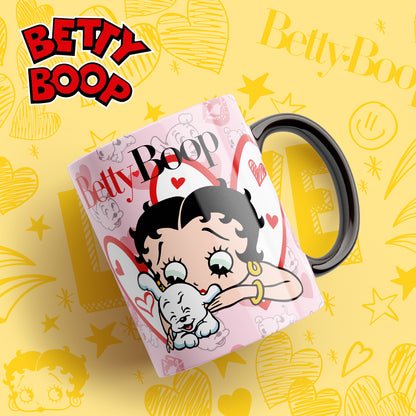 Tazas Betty Boop "Betty Perro". Aptas para el lavavajillas y microondas.