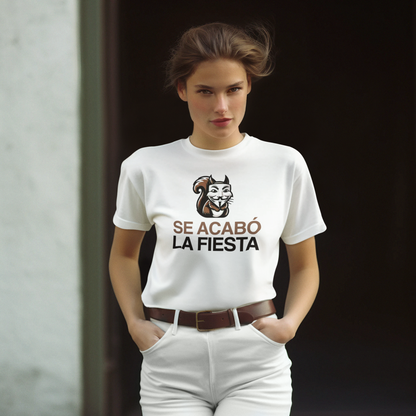 Camiseta Elvise "Se acabó la fiesta". 100% algodón. Regalo Ideal.