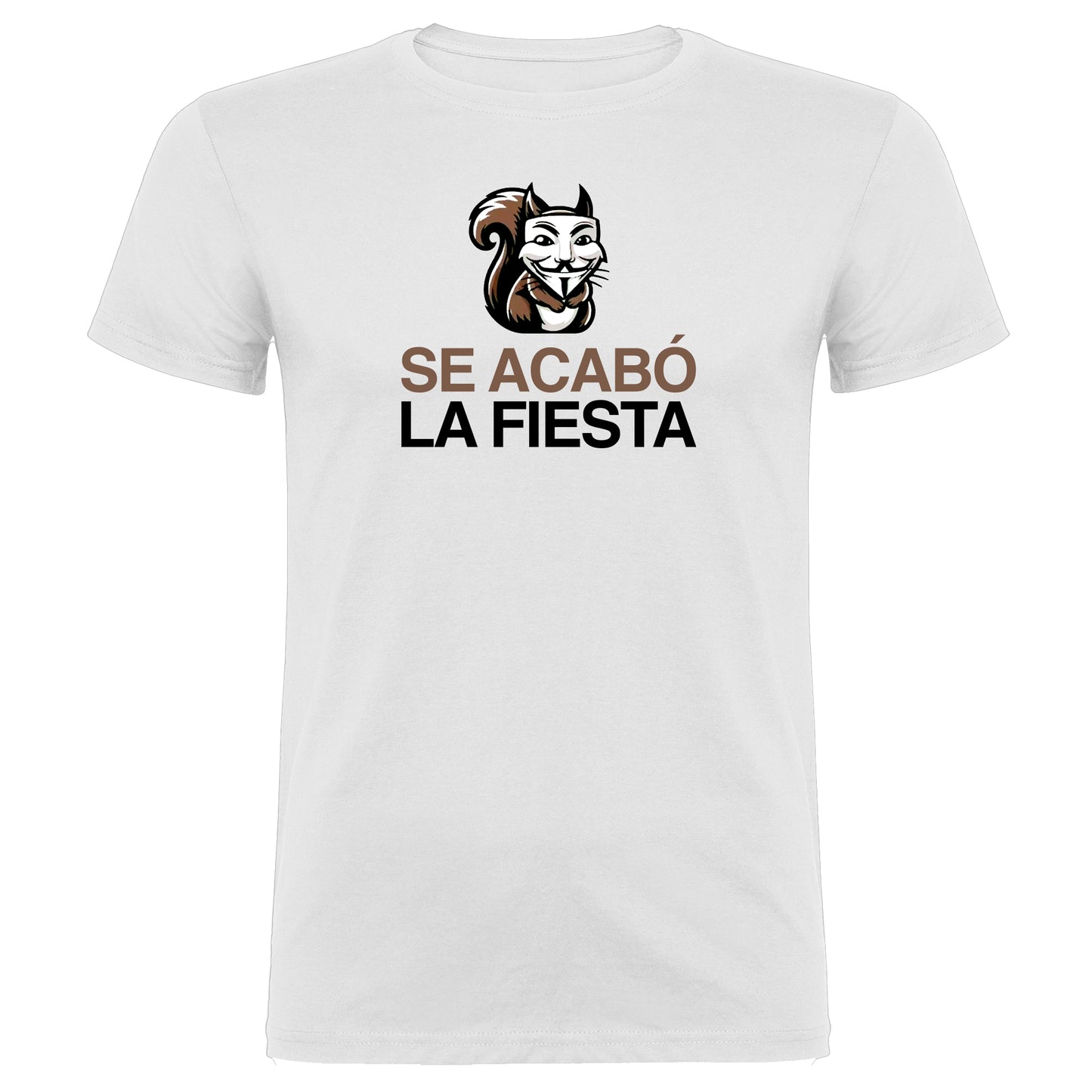 Camiseta Elvise "Se acabó la fiesta". 100% algodón. Regalo Ideal.