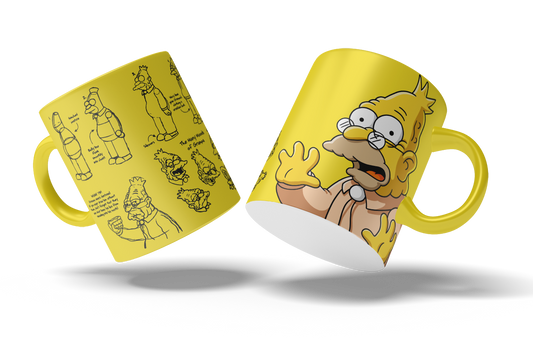 Tazas Los Simpson "Abuelo". Aptas para el lavavajillas y microondas.
