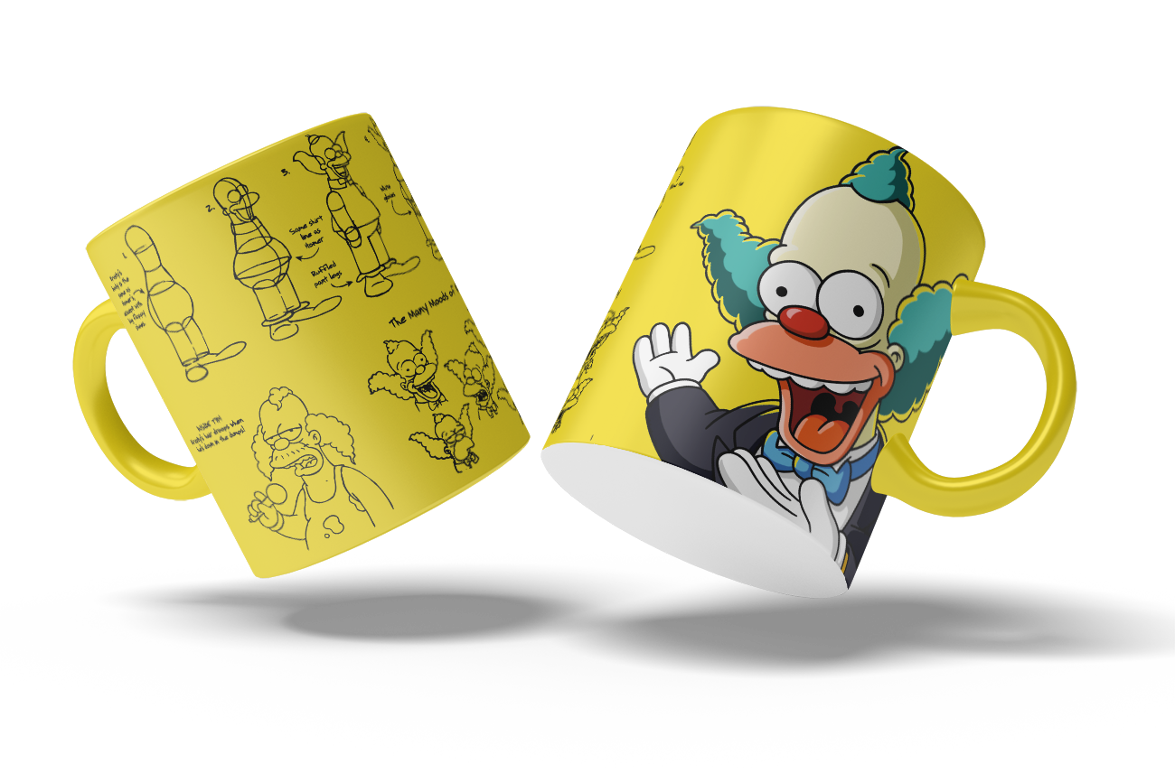 Tazas Los Simpson "Krusty". Aptas para el lavavajillas y microondas.