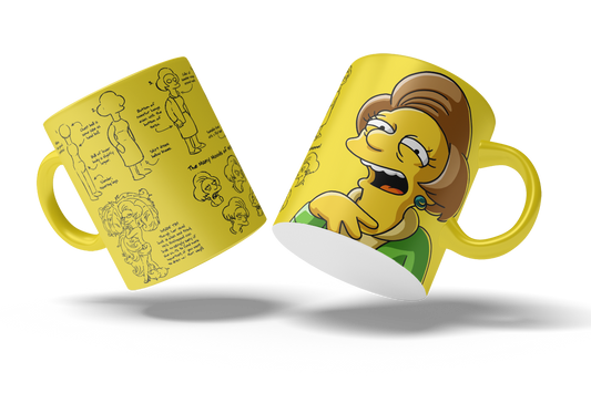 Tazas Los Simpson "Edna Krabappel". Aptas para el lavavajillas y microondas.