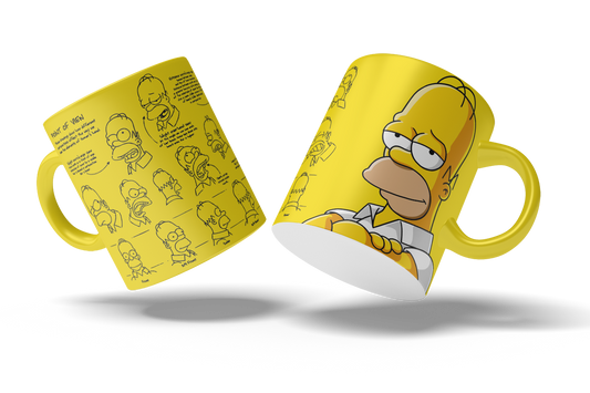 Tazas Los Simpson "Homer". Aptas para el lavavajillas y microondas.