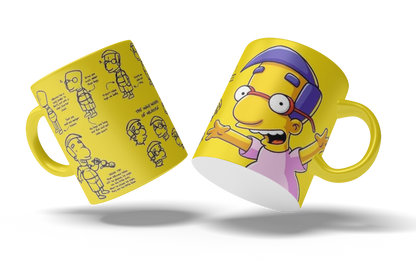 Tazas Los Simpson "Milhouse". Aptas para el lavavajillas y microondas.