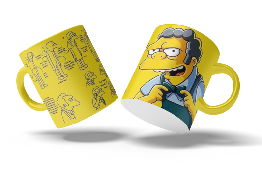 Tazas Los Simpson "Mou". Aptas para el lavavajillas y microondas.