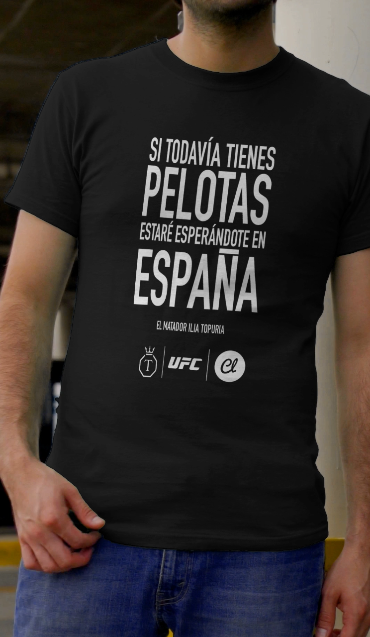 Camiseta Unisex Frases míticas: El Matador Topuria. MMA.