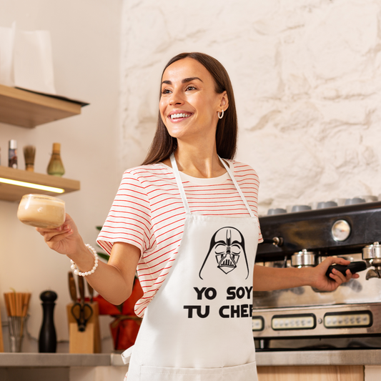 Delantal de cocina "Soy Tu Chef": La Fuerza culinaria despierta en tu cocina.